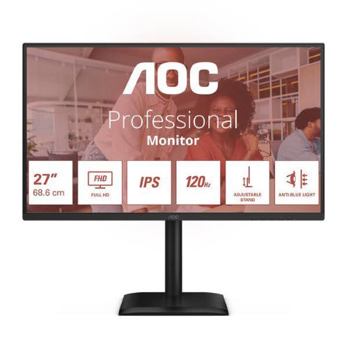 AOC 27E4U, 68,6 cm (27?), 1920 x 1080 Pixel, Full HD, LED, 4 ms, Nero